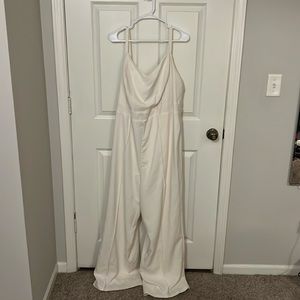 White Wide-Legged Jumpsuit, 22